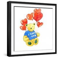 I love you bear - balloon, 2011-Jennifer Abbott-Framed Premium Giclee Print
