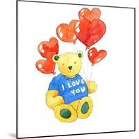I love you bear - balloon, 2011-Jennifer Abbott-Mounted Premium Giclee Print