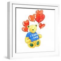 I love you bear - balloon, 2011-Jennifer Abbott-Framed Giclee Print