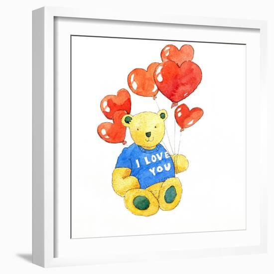 I love you bear - balloon, 2011-Jennifer Abbott-Framed Giclee Print