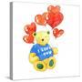 I love you bear - balloon, 2011-Jennifer Abbott-Stretched Canvas