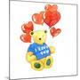 I love you bear - balloon, 2011-Jennifer Abbott-Mounted Giclee Print