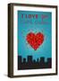 I Love You Cape Coral, Florida-Lantern Press-Framed Art Print