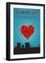 I Love You Charleston, South Carolina-Lantern Press-Framed Art Print