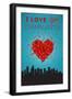 I Love You Charlotte, North Carolina-Lantern Press-Framed Art Print