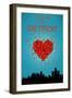 I Love You Detroit, Michigan-Lantern Press-Framed Art Print