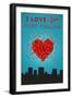 I Love You Fort Collins, Colorado-Lantern Press-Framed Art Print