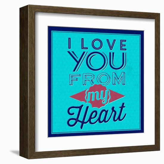 I Love You from My Heart 1-Lorand Okos-Framed Art Print