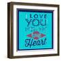 I Love You from My Heart 1-Lorand Okos-Framed Art Print