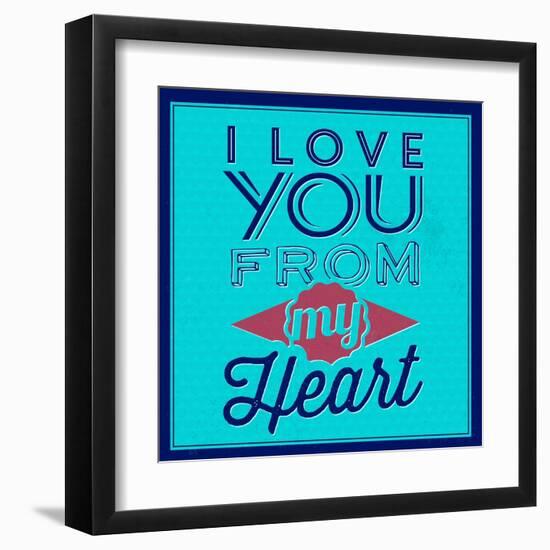 I Love You from My Heart 1-Lorand Okos-Framed Art Print