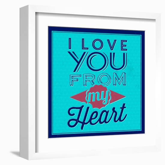 I Love You from My Heart 1-Lorand Okos-Framed Art Print