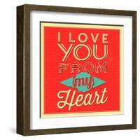 I Love You from My Heart-Lorand Okos-Framed Art Print