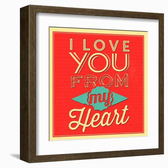 I Love You from My Heart-Lorand Okos-Framed Art Print