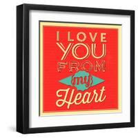 I Love You from My Heart-Lorand Okos-Framed Art Print