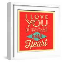 I Love You from My Heart-Lorand Okos-Framed Art Print