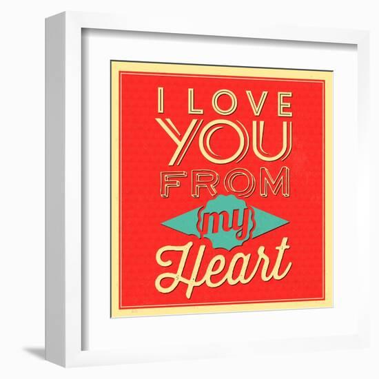 I Love You from My Heart-Lorand Okos-Framed Art Print