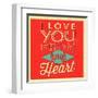I Love You from My Heart-Lorand Okos-Framed Art Print
