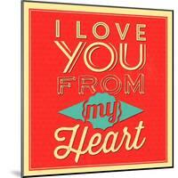 I Love You from My Heart-Lorand Okos-Mounted Art Print