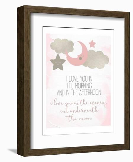 I Love You In Pink-Kimberly Allen-Framed Art Print
