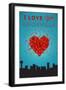 I Love You Knoxville, Tennessee-Lantern Press-Framed Art Print