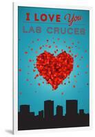 I Love You Las Cruces, New Mexico-Lantern Press-Framed Art Print