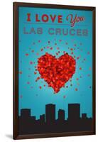 I Love You Las Cruces, New Mexico-Lantern Press-Framed Art Print