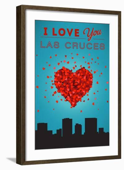 I Love You Las Cruces, New Mexico-Lantern Press-Framed Art Print