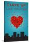 I Love You Las Cruces, New Mexico-Lantern Press-Stretched Canvas