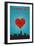 I Love You Lincoln, Nebraska-Lantern Press-Framed Art Print