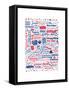 I Love You London-Moha London-Framed Stretched Canvas