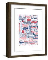 I Love You London-Moha London-Framed Giclee Print