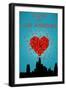 I Love You Los Angeles, California-Lantern Press-Framed Art Print