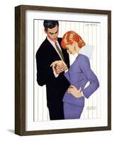 I Love You, Mama Girl - Saturday Evening Post "Men at the Top", March 31, 1956 pg.25-Joe deMers-Framed Giclee Print
