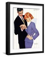 I Love You, Mama Girl - Saturday Evening Post "Men at the Top", March 31, 1956 pg.25-Joe deMers-Framed Giclee Print