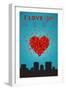 I Love You Mesa, Arizona-Lantern Press-Framed Art Print