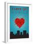 I Love You Mobile, Alabama-Lantern Press-Framed Art Print