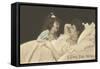 I Love You Mom, Mother and Daughter-null-Framed Stretched Canvas