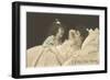 I Love You Mom, Mother and Daughter-null-Framed Art Print