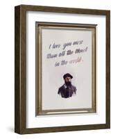 I Love You More Than All The Monet in the World-null-Framed Art Print