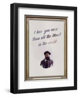 I Love You More Than All The Monet in the World-null-Framed Art Print