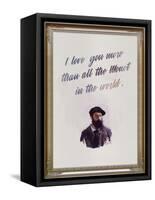 I Love You More Than All The Monet in the World-null-Framed Stretched Canvas