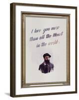 I Love You More Than All The Monet in the World-null-Framed Art Print