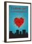 I Love You Murfreesboro, Tennessee-Lantern Press-Framed Art Print