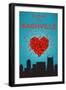 I Love You Nashville, Tennessee-Lantern Press-Framed Art Print