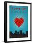 I Love You Odessa, Texas-Lantern Press-Framed Art Print