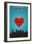 I Love You Phoenix, Arizona-Lantern Press-Framed Art Print