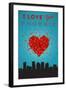 I Love You Phoenix, Arizona-Lantern Press-Framed Art Print