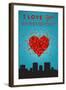 I Love You Shreveport, Louisiana-Lantern Press-Framed Art Print