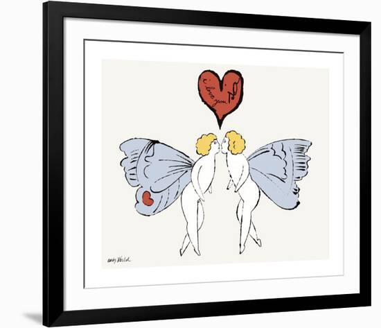 I Love You So, c. 1958 (angel)-Andy Warhol-Framed Giclee Print