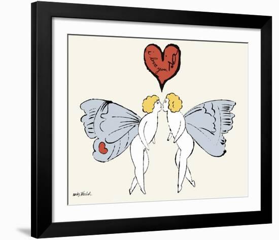 I Love You So, c. 1958 (angel)-Andy Warhol-Framed Art Print